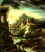 charles billoin paysage a l'aqueduc dit le soir china oil painting reproduction